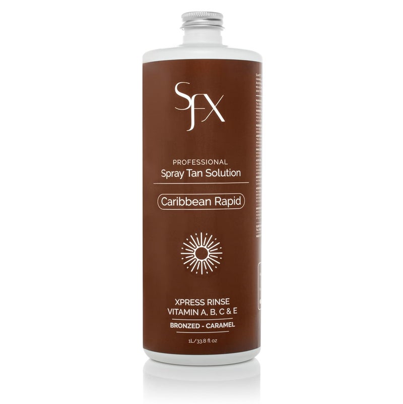 SunFX Caribbean Rapid  All Natural Spray Tanning Solution1L338 fl oz DARK SUMMER