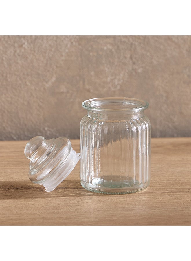 Home Box Essential Glass Ribbed Jar 300 ml  - Image 2