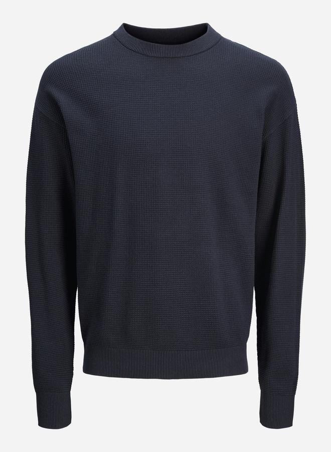 JACK & JONES Textured Knit Crew Neck Sweatshirt 
