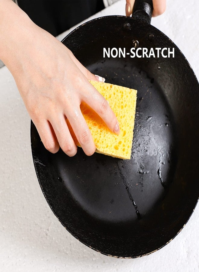 ARCLIBER Cellulose Sponges,Heavy Duty Scrub Kitchen Sponge,Clean Tough Messes Without Scratching Sponges Kitchen(6 Pack, Thick) - Image 5
