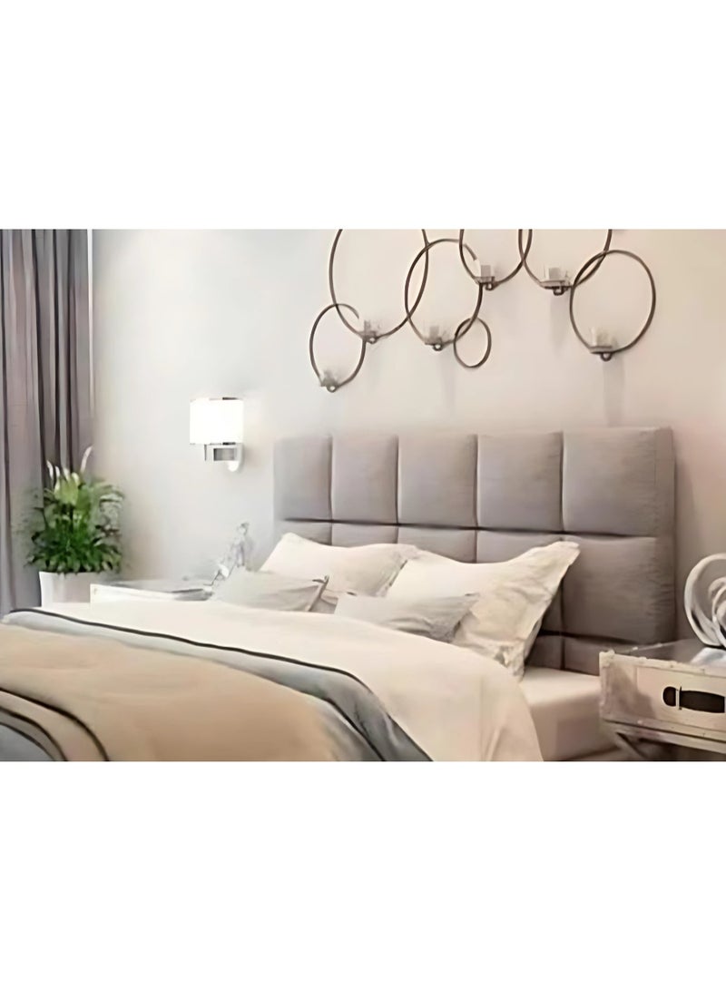 Haso|KING Bed, Chanel Fabric, Size 180*200*130 cm Beige Color, From Modern Suite - Image 2