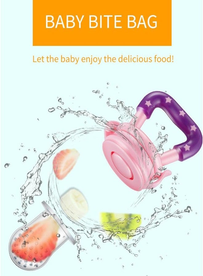 Alya The Cheeky kIdzz Baby Feeding Sipper Unbreakable Plastic Bottle Cup/Mug Learning Sippy BPA Free with Baby Fruit Silicone Food Teether BPA Free (Pink) - Image 3