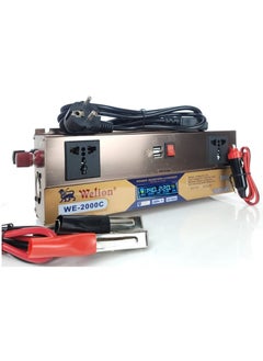 ويليون عاكس ويليون 12VDC To 220VAC - 2000W + شاحن بطارية 10A  - Image 1