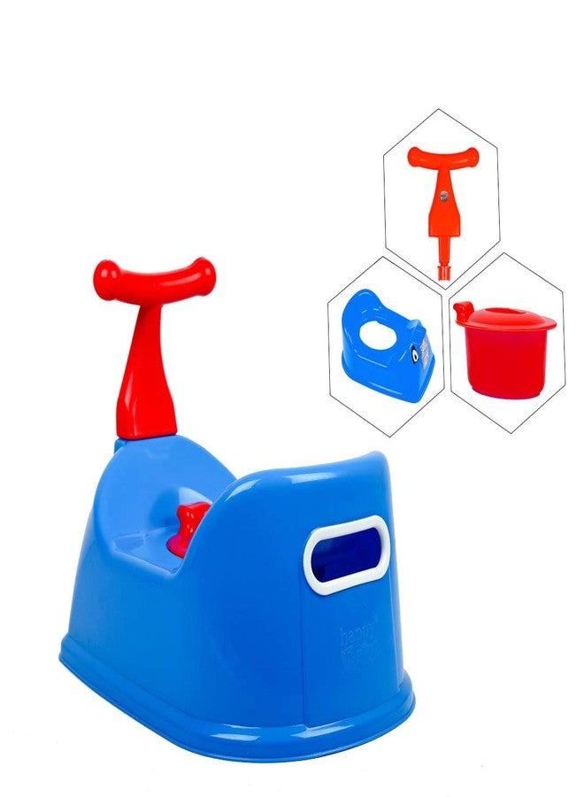 Zerya Toilet Trainer Baby Potty Seat 1234 Scooter Designed With Removable Bowl & Closing Lid Potty Seat (Blue) - Image 3