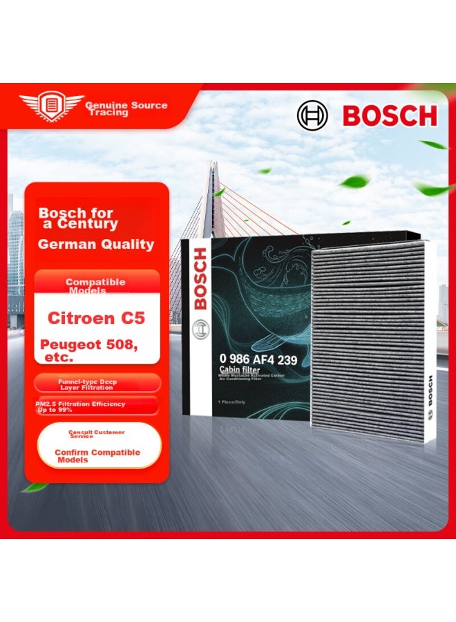 Bosch Automotive Air Conditioning Filter Element 4239 For Citroen C5/c6, Peugeot 508, Fengshen A9 And Others - Image 1