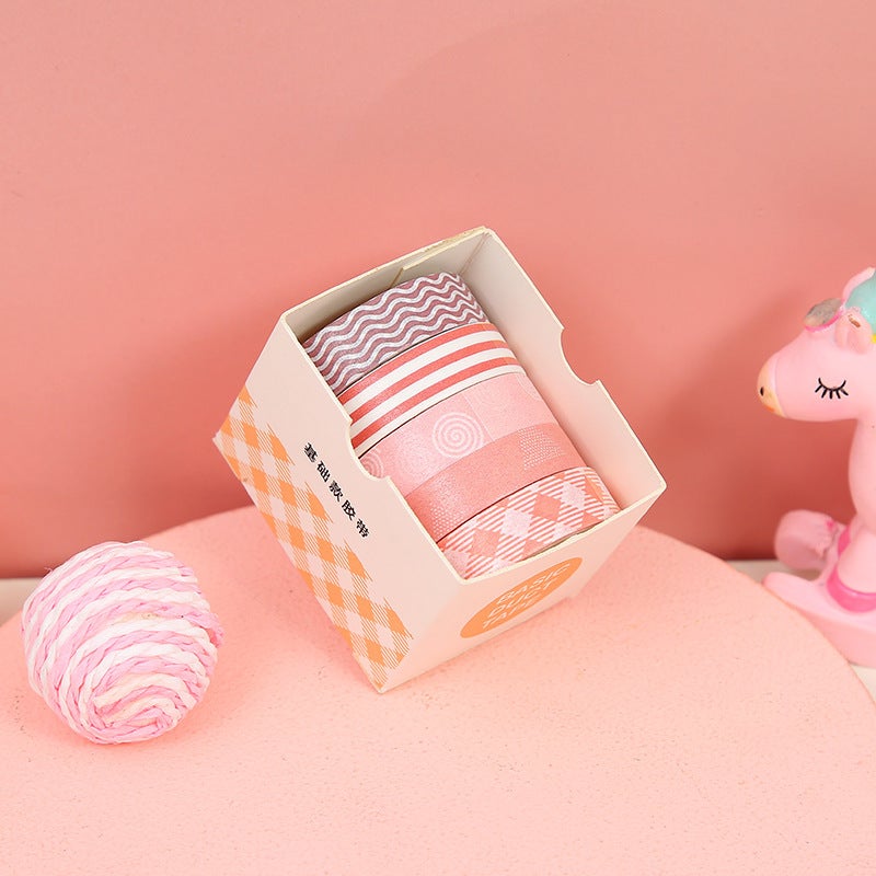 New Solid Color Salt System And Paper Tape 10 Rolls Suit Student Basic Diary Hand Account Material Diy Decorative Stickers - Image 1