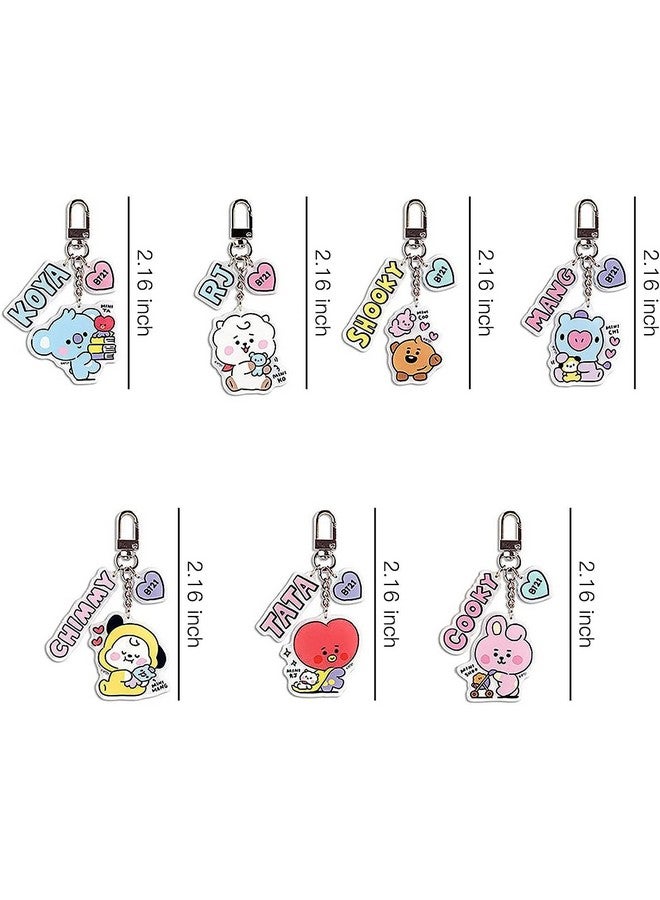 Careflection BTS Baby BT21 Cute Keychains for Korean Kpop Fandom for Girls and Boys (Chimmy) - Image 3