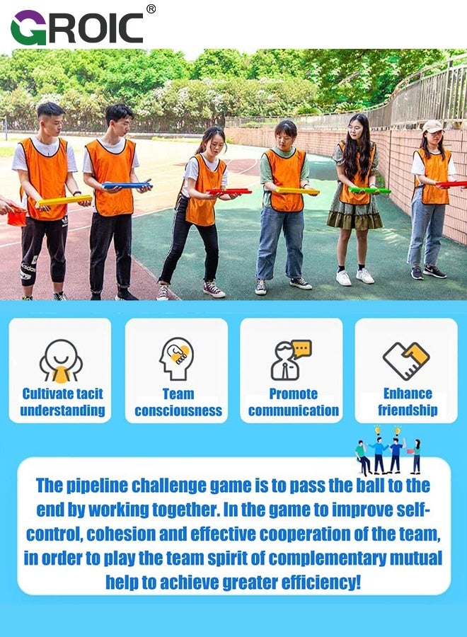 جرويك ألعاب بناء الفريق، أنشطة تعليمية جماعية، تمارين، أنشطة مع كرات، أكياس تخزين، مجموعة عمل جماعي للبالغين، المراهقين، يوم ميداني، صالة ألعاب رياضية مدرسية، رياضات خارجية للشباب - Image 2