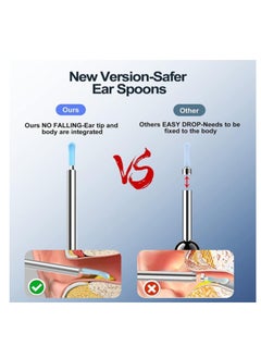 OASIS-TH Ear Wax Removal Earwax Remover Tool with 8 Pcs Ear Set, Wi-Fi Visible Wax Elimination Spoon, Earwax Removal Kit with Light  - Image 4