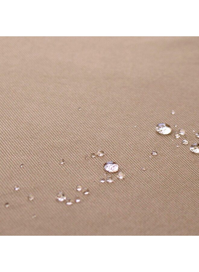 غطاء كرسي استرخاء خارجي مقاوم للماء، أغطية كراسي استرخاء خارجية متينة 600D، أغطية أثاث فناء مقاومة للأشعة فوق البنفسجية للأثاث الخارجي، 80 طول × 30 عرض × 31 ارتفاع بوصة (اللون: بني) - Image 2