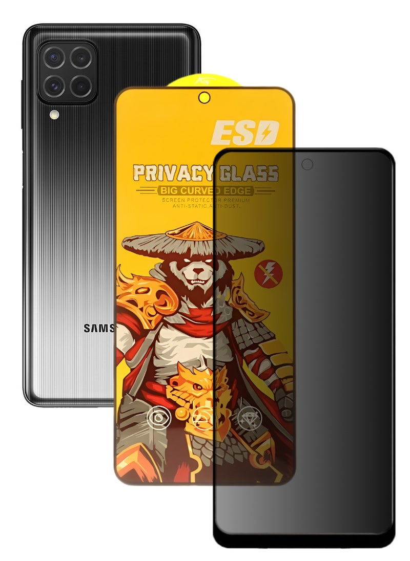 ESD Tempered Dustproof Privacy Glass Screen Protector Compatible For Samsung Galaxy M62 - Image 1
