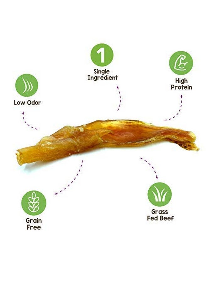 طبيعة أوتار لحم البقر للكلاب (8 أونصة) - سمك مختلط - تدوم طويلاً للكلاب الصغيرة والمتوسطة الحجم - عظام مضغ طبيعية للكلاب من لحم البقر المجفف - خالية من الجلد الخام - Image 3