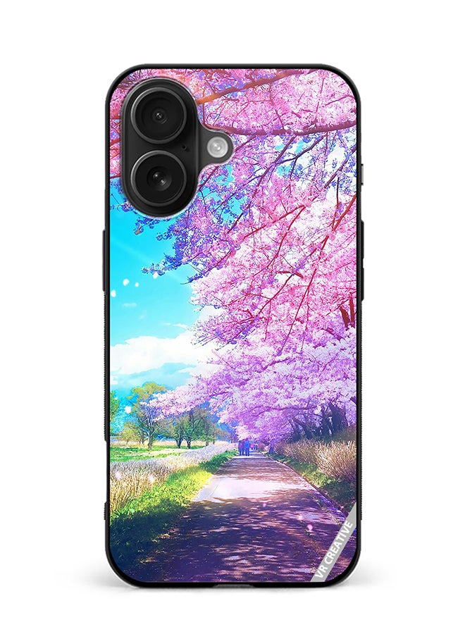 VR CREATIVE Protective Case Cover For Apple iPhone 16 Garden Design Multicolour