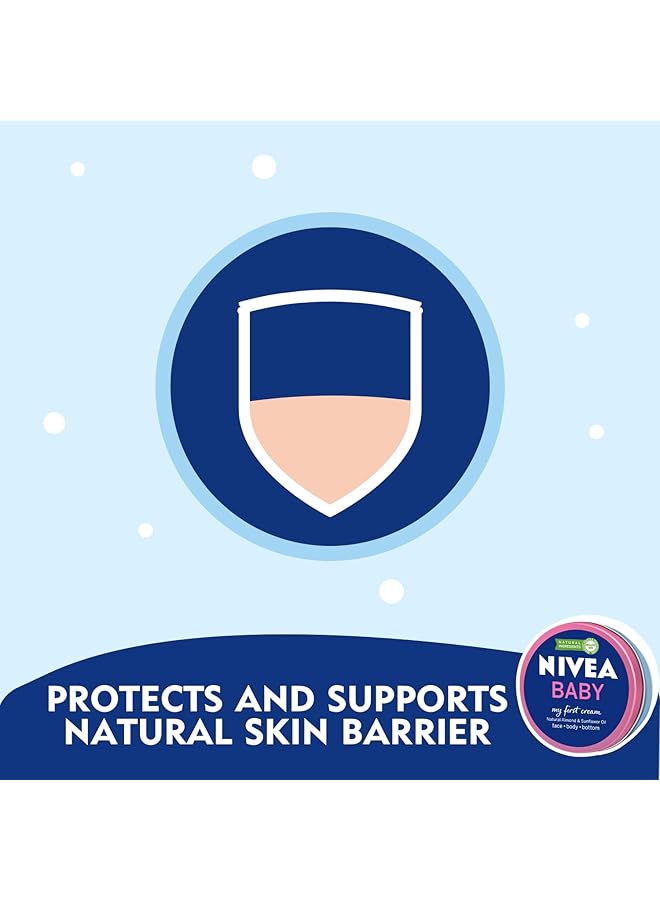 Nivea Baby My First Cream All Purpose Cream Natural Almond & Sunflower Oil 3X150Ml - Image 5