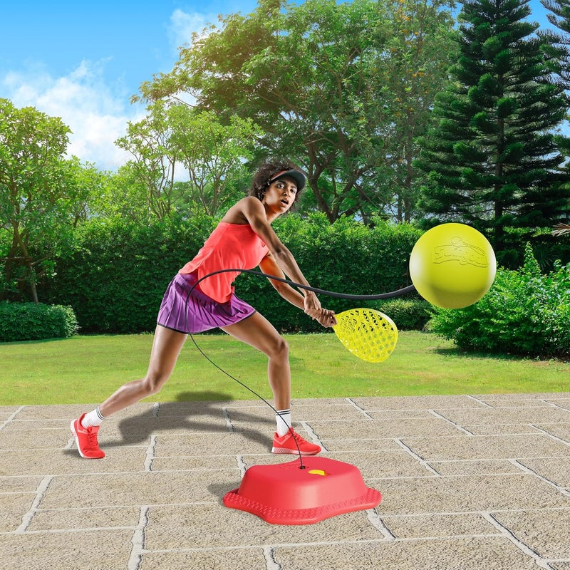 Swingball All Surface Tetherball Tennis Set – Portable Outdoor Game for Kids & Adults – Includes Paddles & Ball – Backyard, Lawn, or Park Active Play – Family Fun, Easy Setup & Storage - Image 2