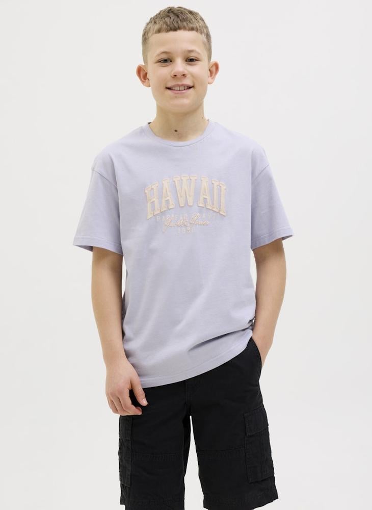 Jack & Jones Junior - Kids Logo Crew Neck T-Shirt - Image 1
