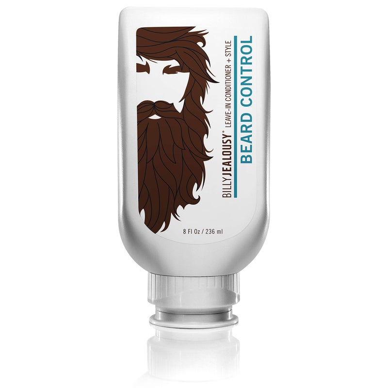 Billy Jealousy Original Beard Control Leave In Beard Conditioner for Men with Aloe Leaf Juice and Jojoba Seed Oil Softens Hair and Skin Light Hold with Matte Finish 8 Fl Oz