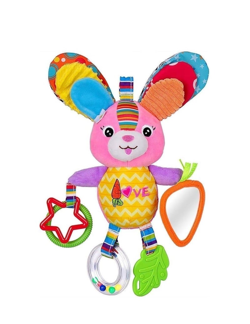 happy monkey Newborn Baby Toys Infant Plush Rattles Stroller Hanging Toys Toddler Rabbit Toy 6 month 1 Year 2 Year Kids Gifts - Image 1