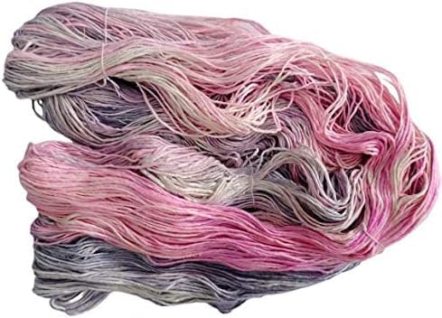 Knitsilk 100 Recycled Silk Roving and HandDyed Pure Mulberry Silk Yarn Perfect for Knitting Crocheting Weaving and More 100 gm225 Yards Denver Pack of 3 - Image 3