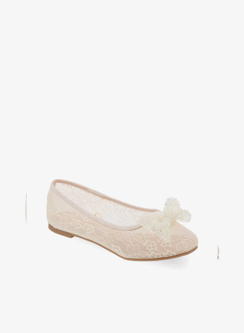 ليتل ميسي Girls Slip-On Ballerina Shoes