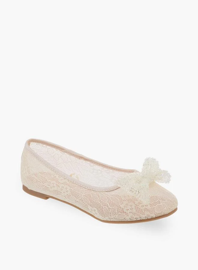 ليتل ميسي Girls Slip-On Ballerina Shoes