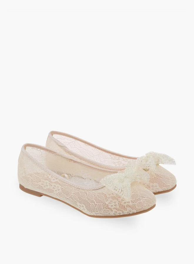 ليتل ميسي Girls Slip-On Ballerina Shoes