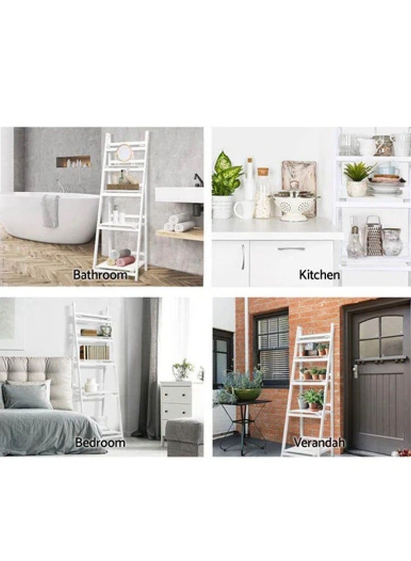FFD 4 Tier Bathroom Storage Organizer Rack Shelf wooden Stand Flowers Rack - Image 4