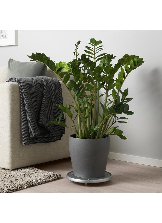 Zaboon Plant pot, dark grey, 24 cm  - Image 2
