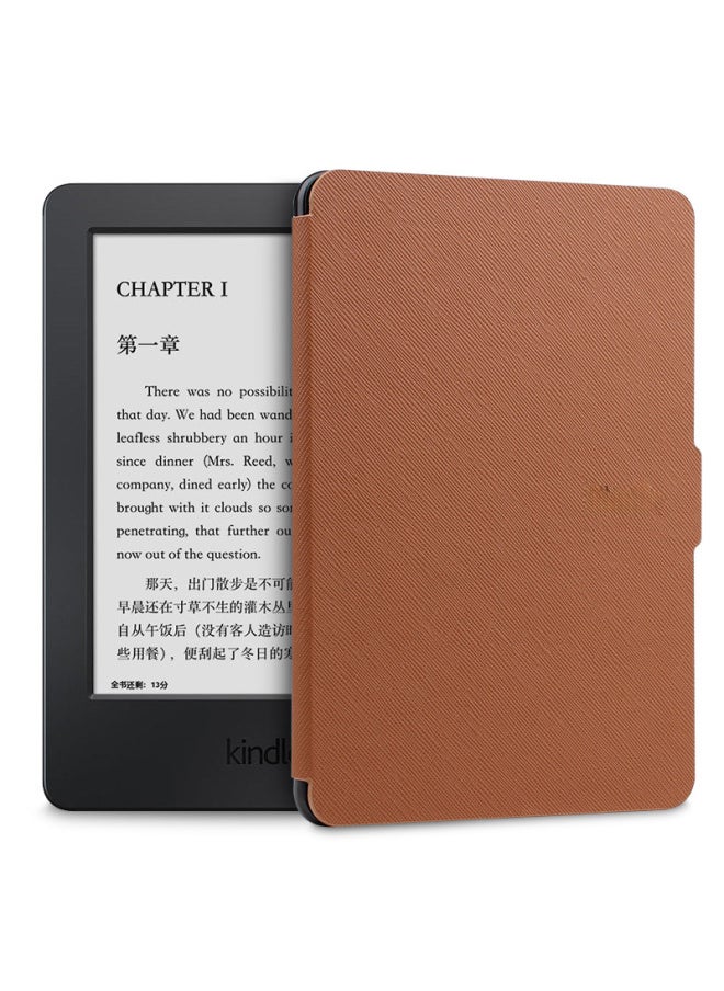 Generic - Protective Case For Kindle Paperwhite 2/3 Kpw Leather Shell 958 Cover-Color:Deep Orchid-Applicable Model:2018 Kindle Paperwhite 4 - Image 1