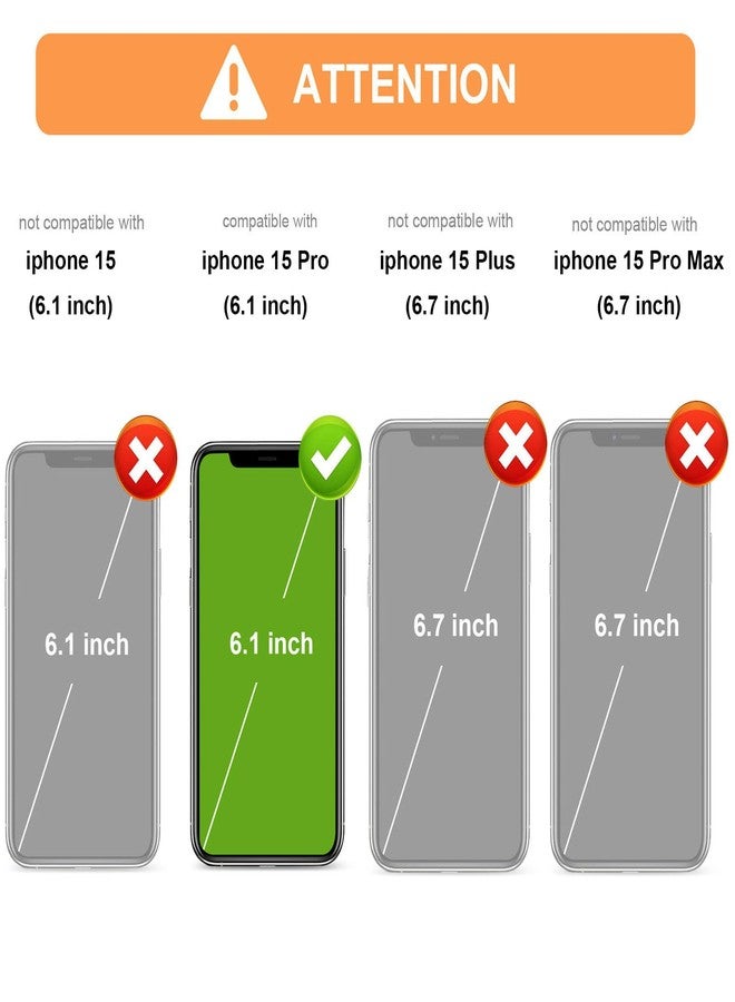 Bocasal Crossbody Wallet Case for iPhone 15 Pro with RFID Blocking Card Slot Holder, Magnetic Flip Folio Purse Case, PU Leather Zipper Handbag with Detachable Lanyard Strap 6.1 Inch 5G (Rose Gold) - Image 5
