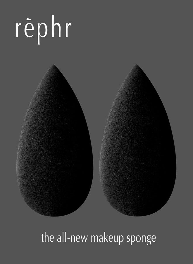rephr® Makeup Sponge, Makeup Blender for Beauty Products including Liquid Foundation and Concealer, Professional Flawless Streak-Free Finish, Cruelty Free, Vegan, Latex Free, 2 count - Image 2