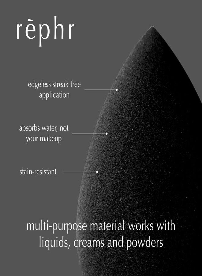rephr® Makeup Sponge, Makeup Blender for Beauty Products including Liquid Foundation and Concealer, Professional Flawless Streak-Free Finish, Cruelty Free, Vegan, Latex Free, 2 count - Image 3