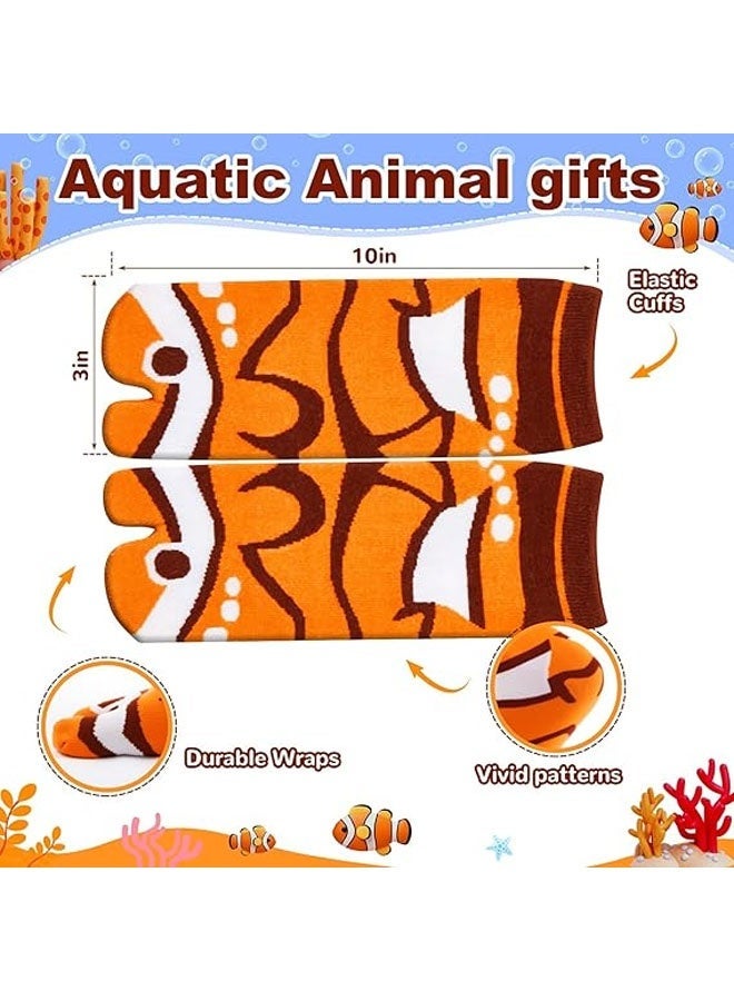 2 Pairs Funny Novelty Animal Socks Cotton  Toes Socks for Xmas Women Men Teenager - Image 3