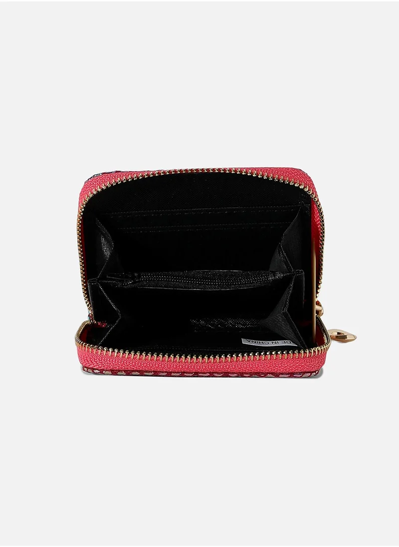 Haute Sauce Multicolour Textured Vegan Leather Wallet