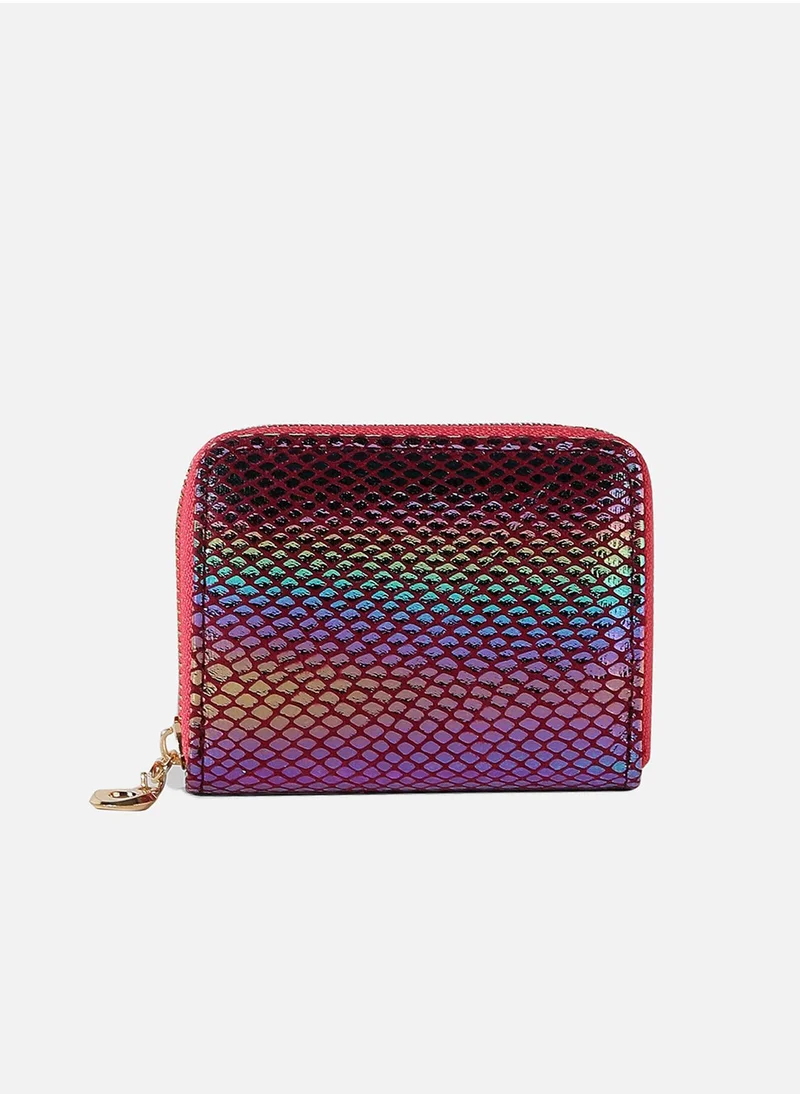 Haute Sauce Multicolour Textured Vegan Leather Wallet