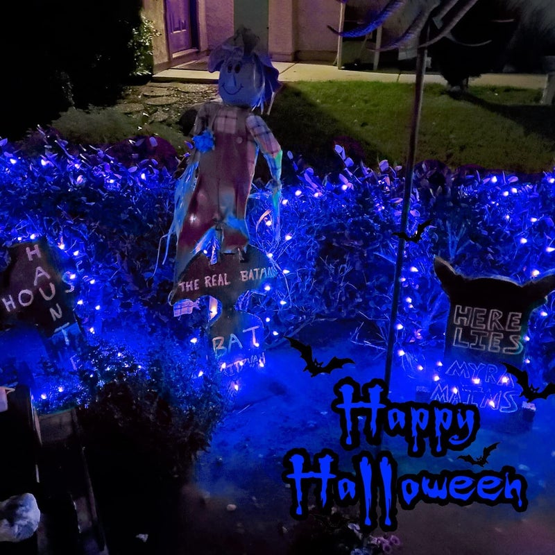 Gesto 20 متر أضواء سلسلة LED – قابس AC مقاوم للماء سلك نحاسي أزرق لأغراض تزيين المنزل، عيد الميلاد، الحديقة، الفناء، تزيين ديبافالي وديwali لأضواء الشرفة الخارجية - أزرق - Image 4