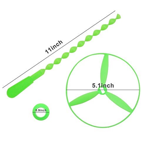 POPLAY 40 Sets Outdoor Toys Flying Discs Disc Flyer with Launchers for Party Favors Classroom Prizes Goodie Bags Stuffers for Kids - Image 5