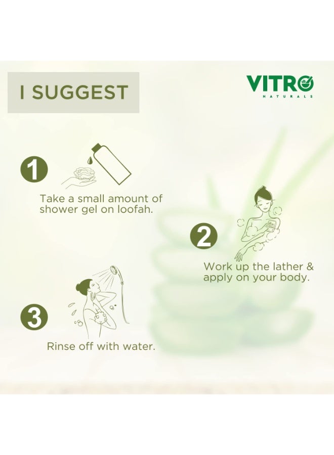 VITRO Aloe Vera Shower Gel | Hydrating and Nourishing Body Wash with Aloe Vera, Glycerin, and Honey | 500ml - Image 5