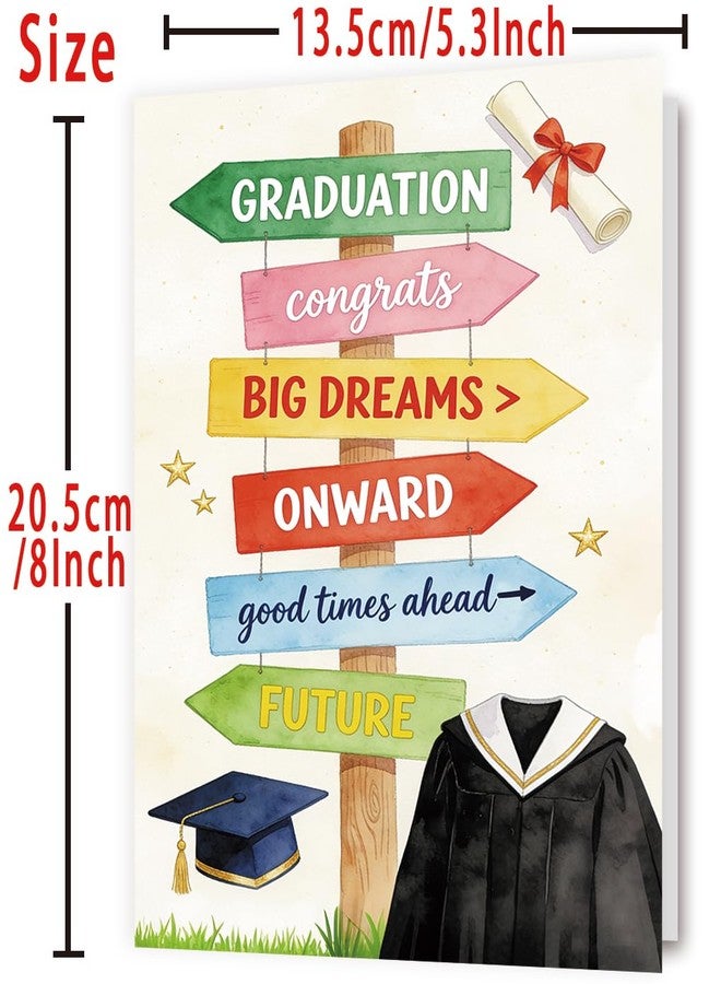 Londue Graduation Card, Congrats Graduation Gift Card for Him Her, Congratulations Graduate Card with Future Message, 2026 Graduation Gift for High School College Grad - Image 3