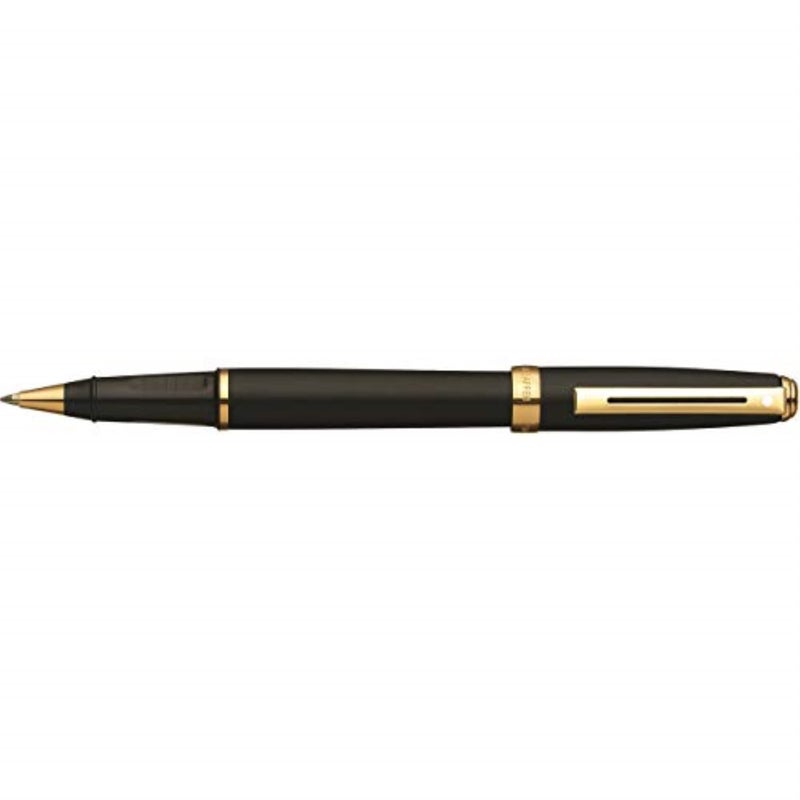 Sheaffer Prelude Black Matte Rollerball Pen with 22KT Gold-Plated Trim - Image 2