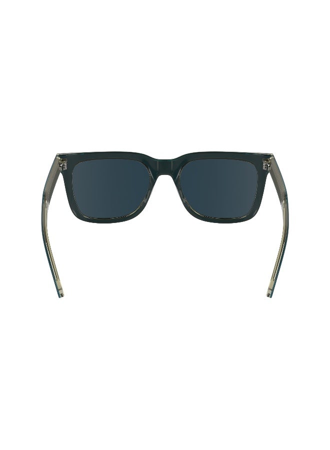 CALVIN KLEIN نظارات شمسية كاملة الإطار من أسيتات كالفن كلاين CK24536S N 5319 (434) بترولي/دخان - Image 3