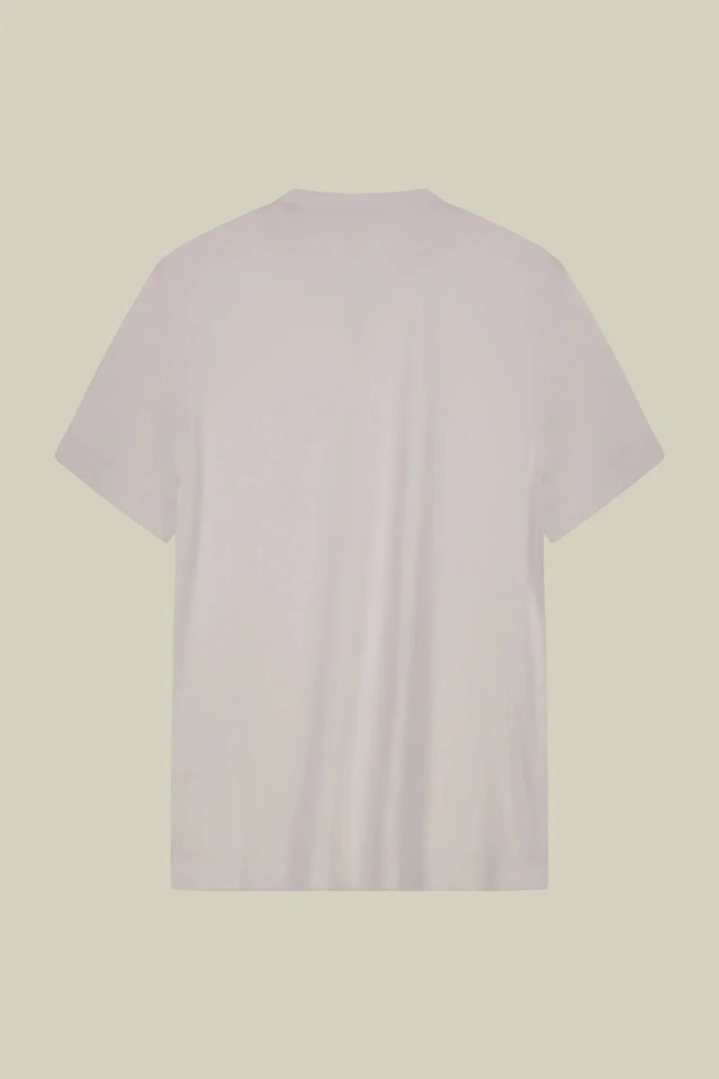 Doppelganger White Men's T-shirt in 100% cotton jersey with slightly high neck - White for Men | Best Price UAE