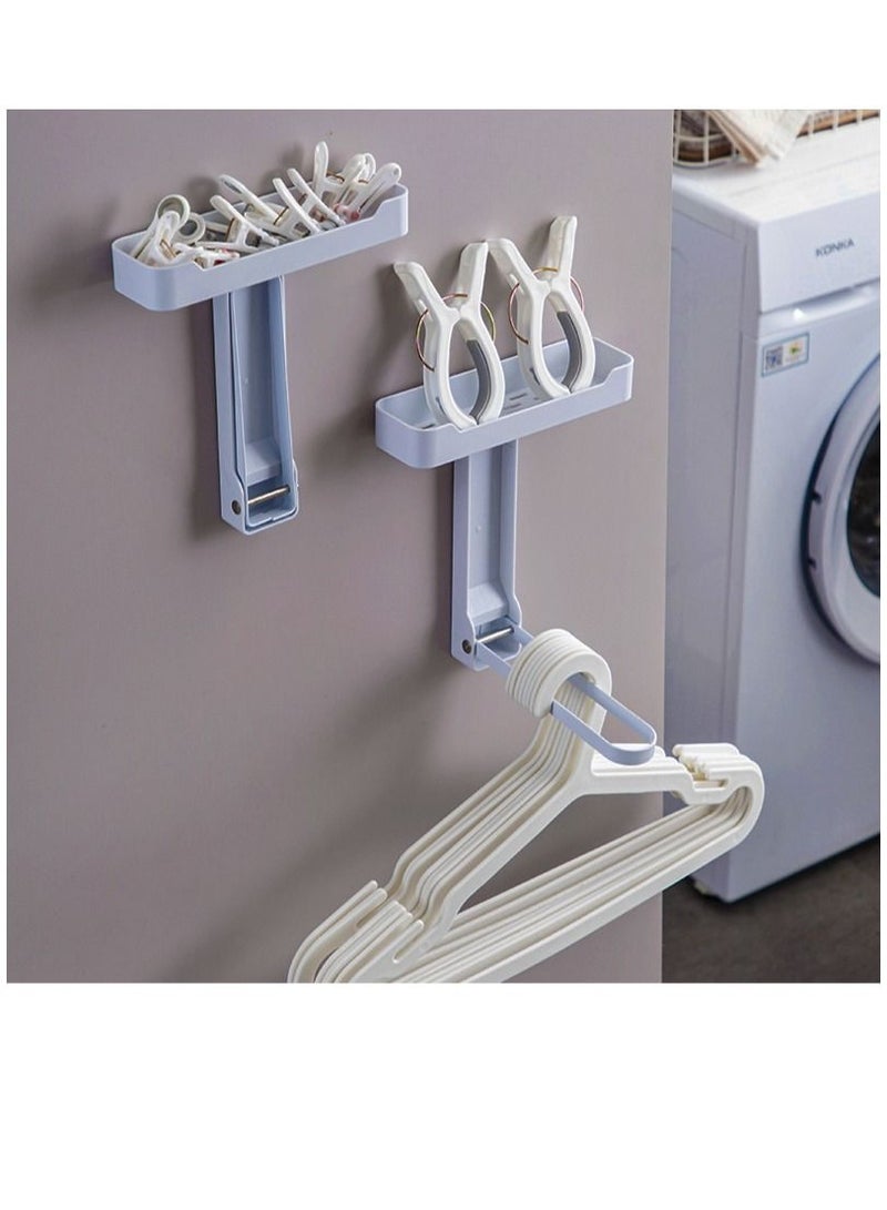 Y&D Clothes Rack  Clothes Organizer  Folding Hanger rack  Wall Mounted Punching Free - Image 2