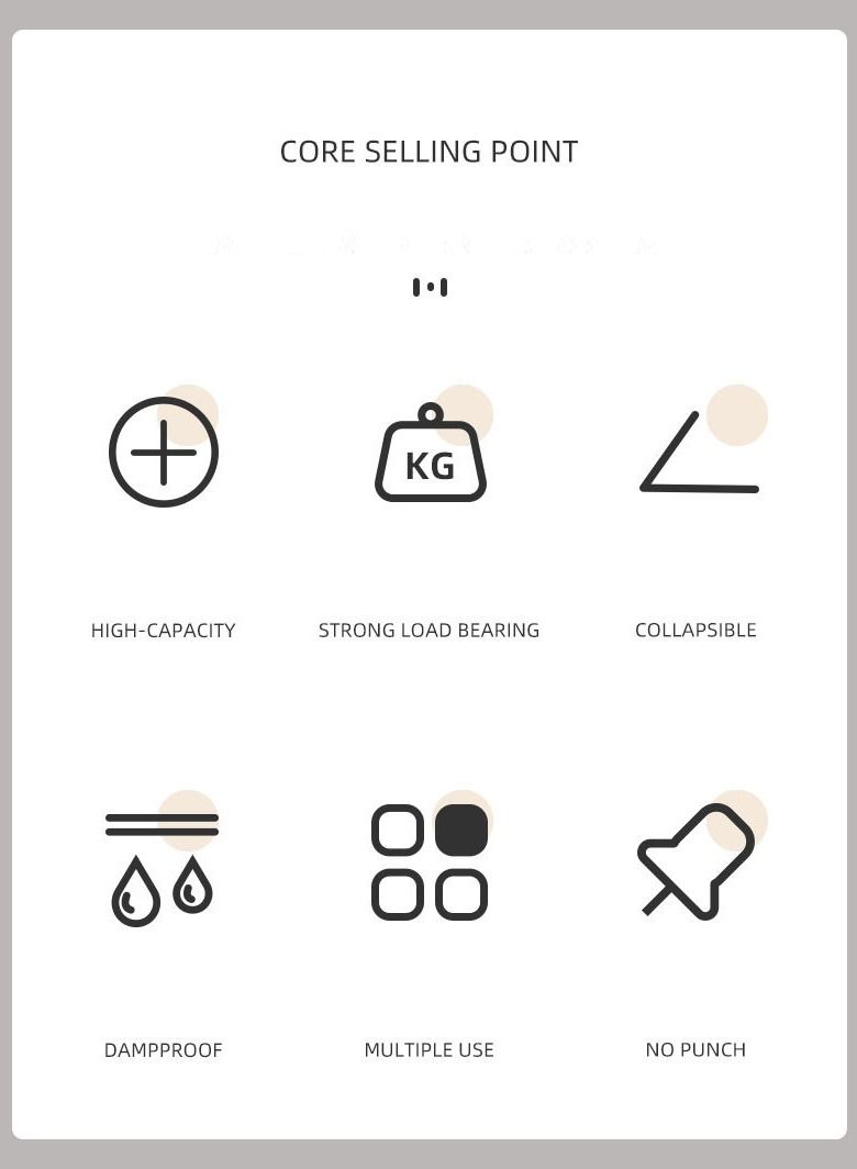 Y&D Clothes Rack  Clothes Organizer  Folding Hanger rack  Wall Mounted Punching Free - Image 4