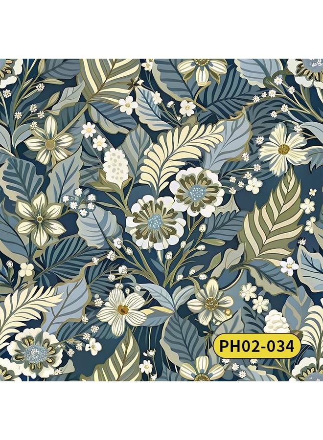 Bluejw Retro American Style Warm Fresh Plant Flower Wallpaper Ins Style Atmosphere Wallpaper Bedroom Self-adhesive Wallpap - Image 1