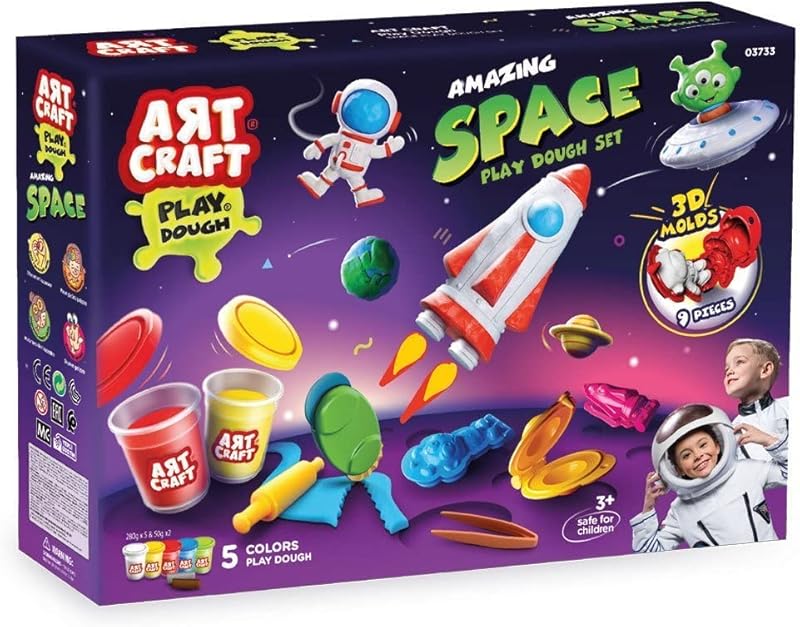 Dede Art Craft Amazing Space Play Dough Set 324 g