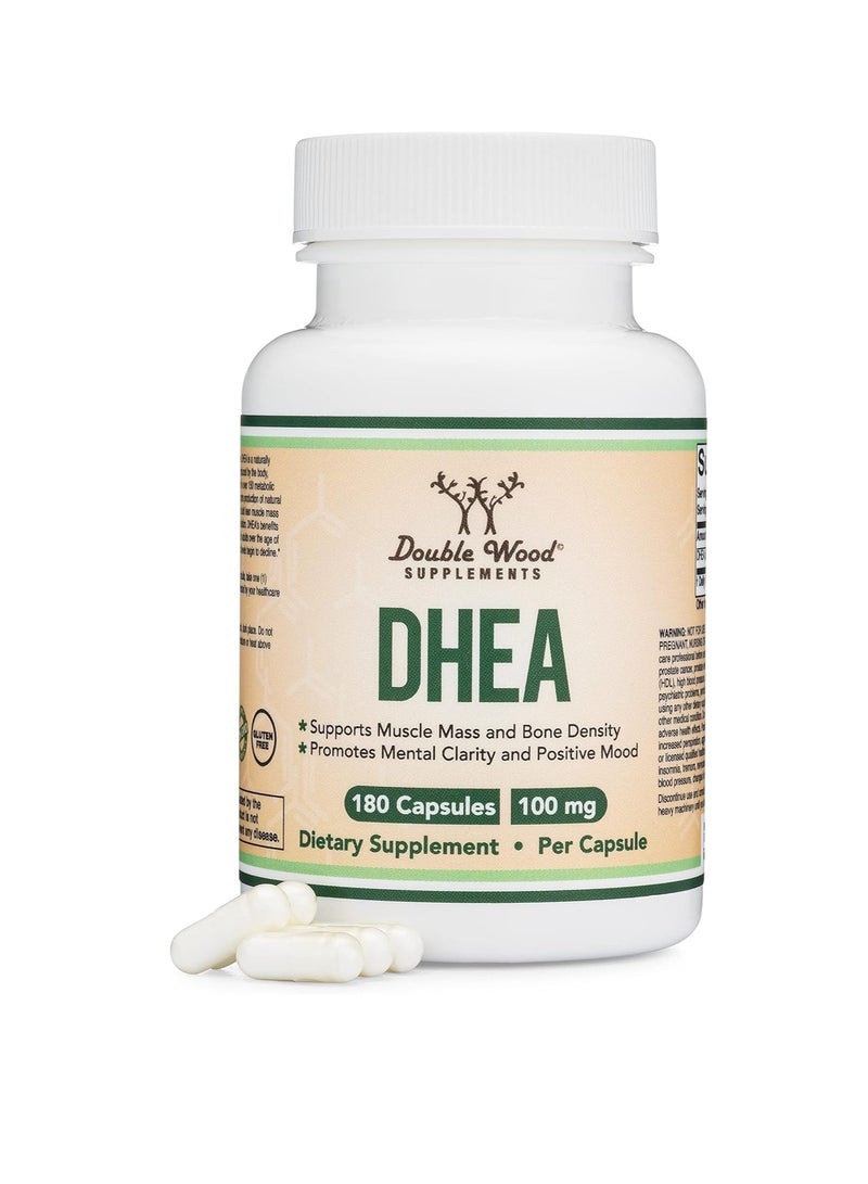 مكملات DHEA Max Strength 100 مجم لكل جرعة، 180 كبسولة - Image 1