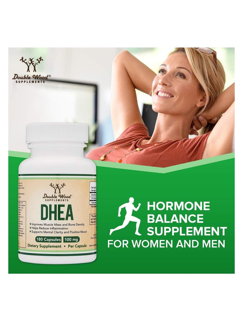 مكملات DHEA Max Strength 100 مجم لكل جرعة، 180 كبسولة - Image 5