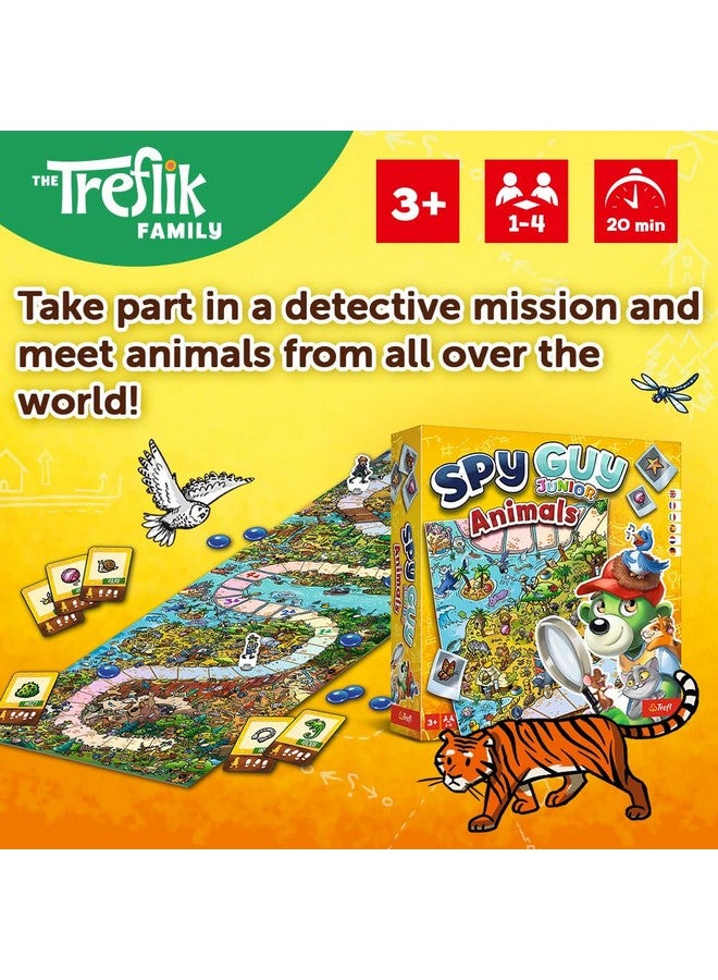 Trefl Spy Guy Animals Junior Cooperative Detective Game, Family Board Game, Meet The Animals, Huge Cartoon Board, for Adults and Children Aged 3 and Over - Image 3
