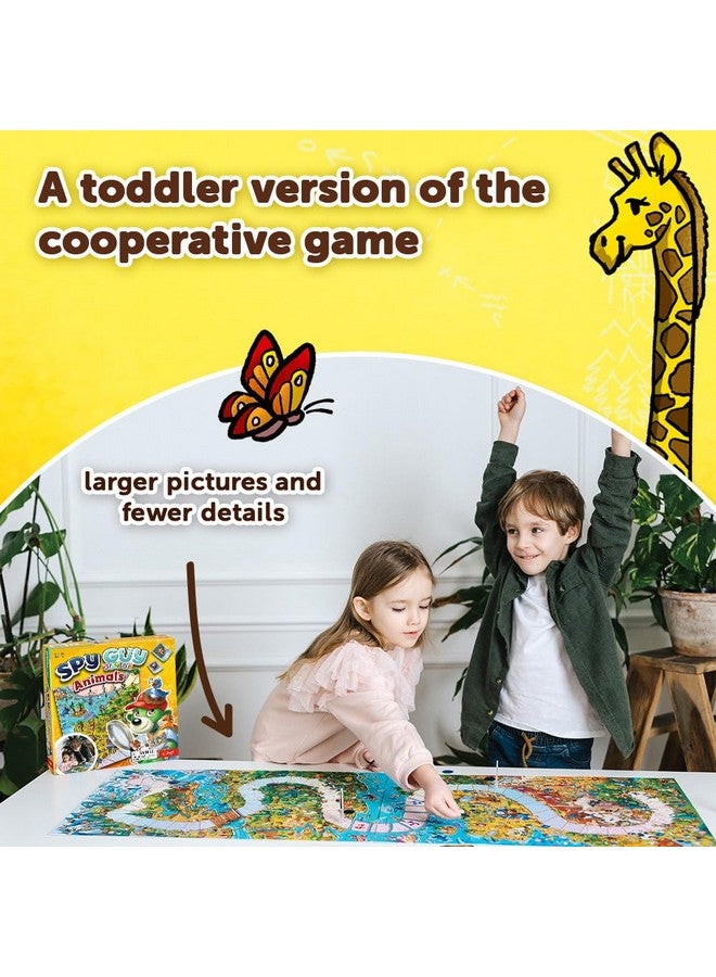 Trefl Spy Guy Animals Junior Cooperative Detective Game, Family Board Game, Meet The Animals, Huge Cartoon Board, for Adults and Children Aged 3 and Over - Image 4